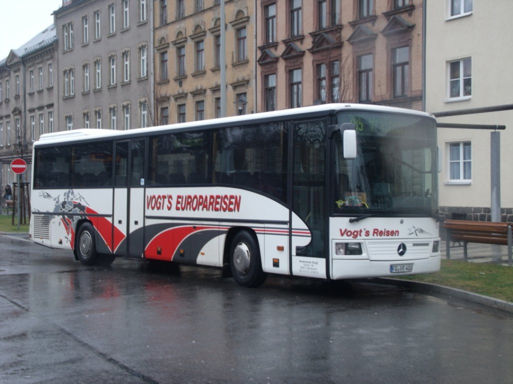 MB O 550 - Integro - FG VR 400 - in Freiberg, Busbahnhof - am 8.Januar 2013