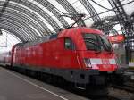 BR 182/235773/db---182-015---als DB - 182 015 - als Saxonia-Express - RE 50 - in Dresden Hbf