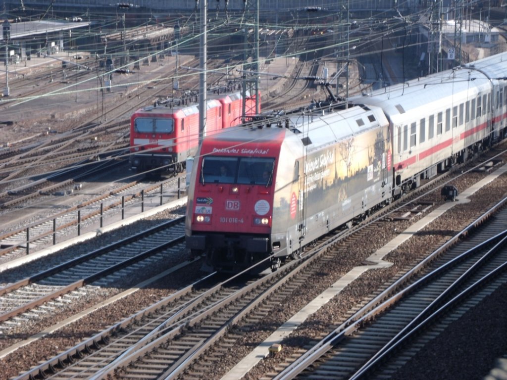 101 016   Südarfika   | E-Lokomotive | Aufnahmeort: Dresden Hbf