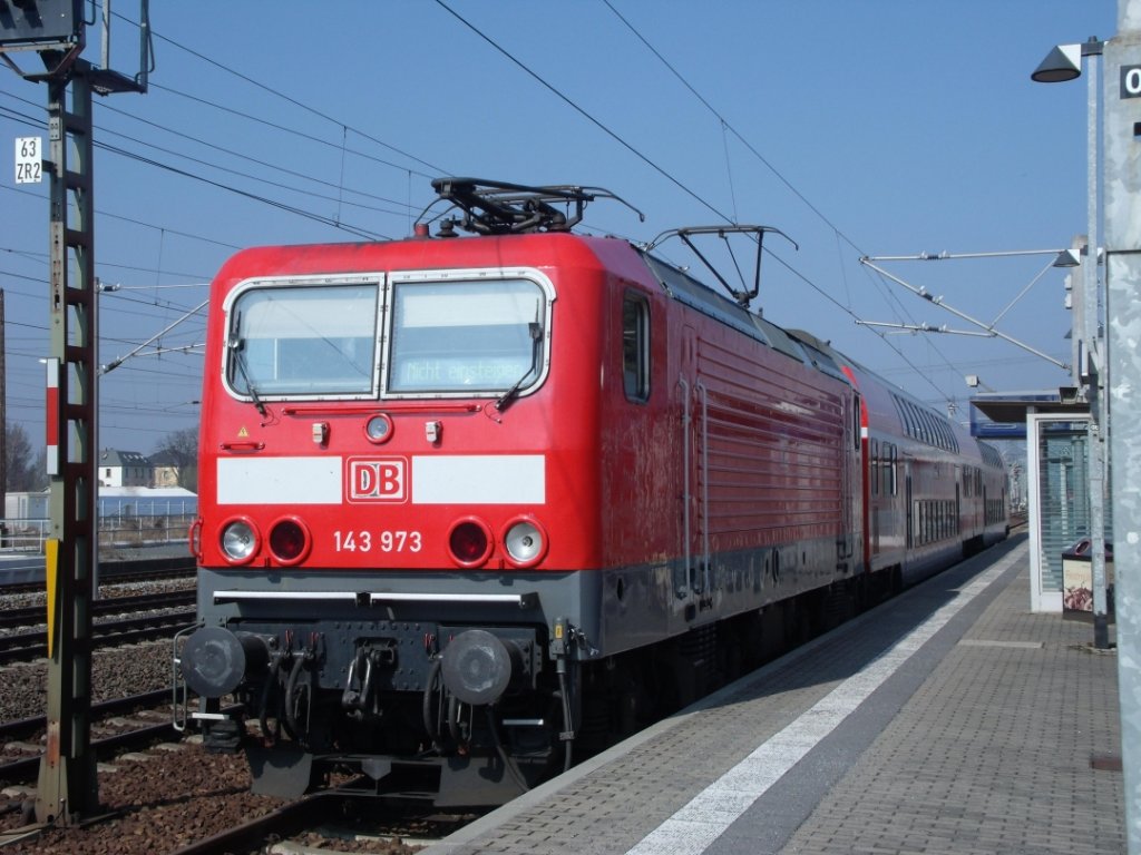 DB - 143 973 - als S-Bahn-Linie - S 2 - in Heidenau