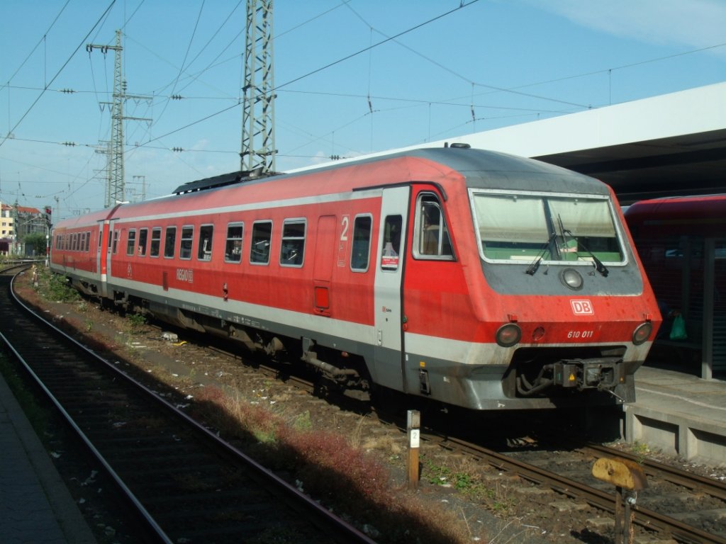 DB AG - Pendolino - VT 610 011/ 610 511 - als RegionalExpress - in Nürnberg Hbf