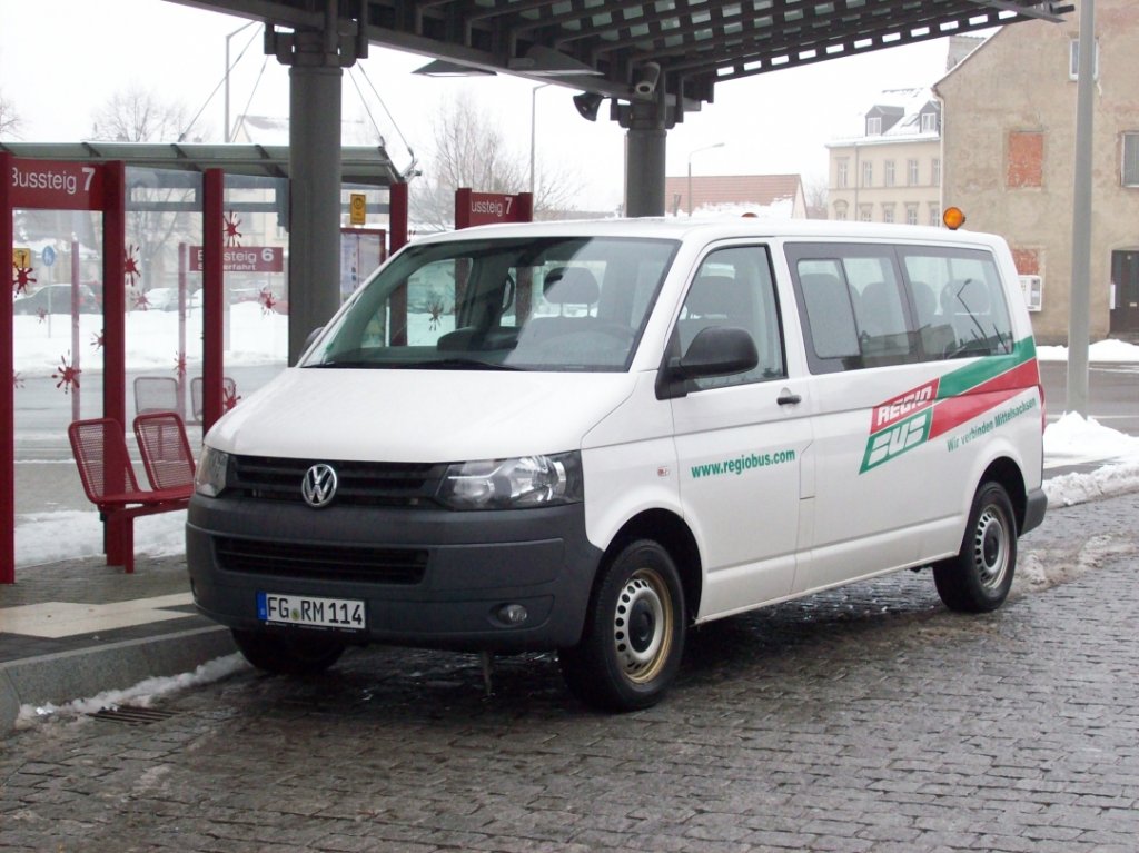 FG RM 114 | VW Transporter | Aufnahmeort: Freiberg, Busbahnhof
