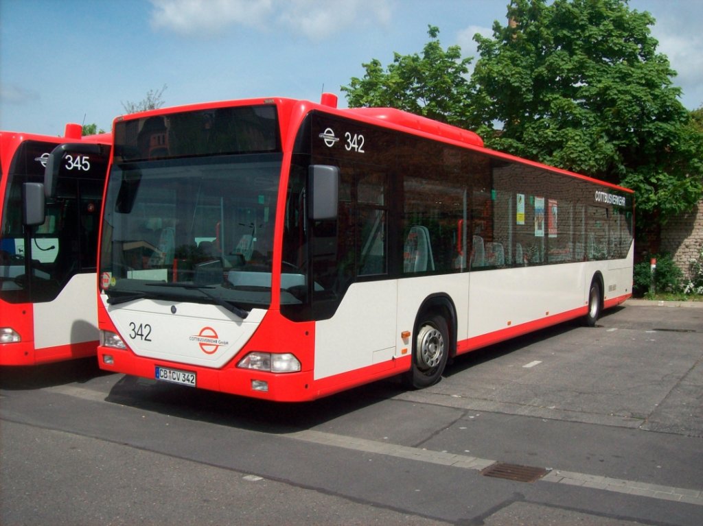 MB O-530 Ü - Citaro - CB CV 342 - abgestellt - in Cottbus, Busbahnhof