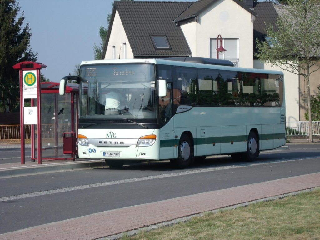 NVG - Setra S 412 UL - EE NV 505 - in Elsterwerda, am Bahnhof