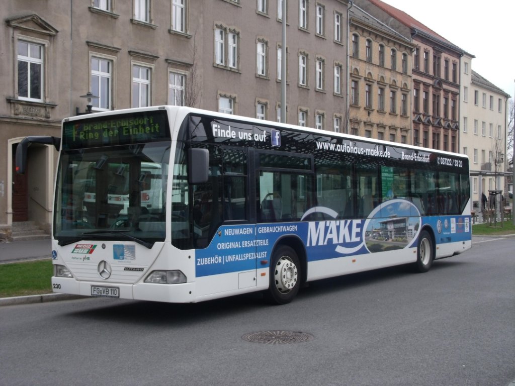 RBM - MB O-530 - Citaro - FG VB 110 - in Freiberg, Busbahnhof