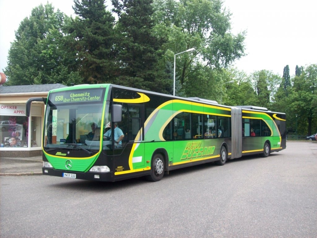 RBM - MB O-530 G - Citaro - Busbahn - MW R 110 - in Hartmannsdorf, Anton-Gnther-Platz