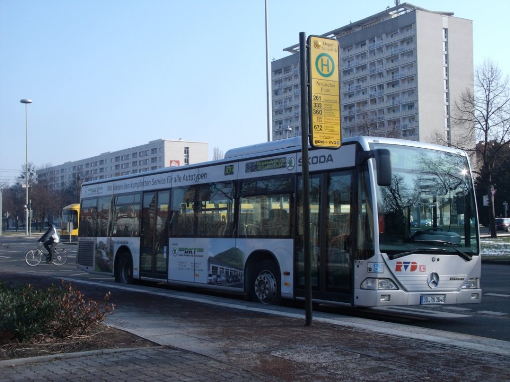 Wagen 7111 | DD RV 2048 | MB O 530 Ü | Aufnahmeort: Dresden Pirnaischer Platz