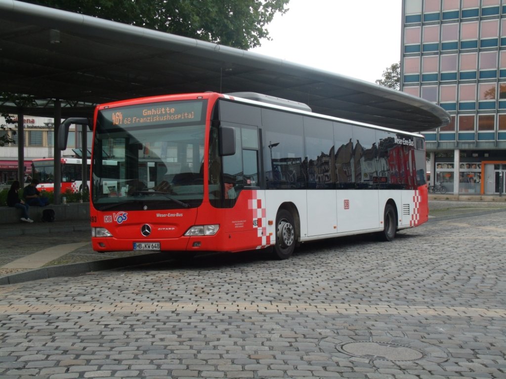 WEB - MB O-530 II  - Citaro - HB KW 648 - in Osnabrck, am Hauptbahnhof
