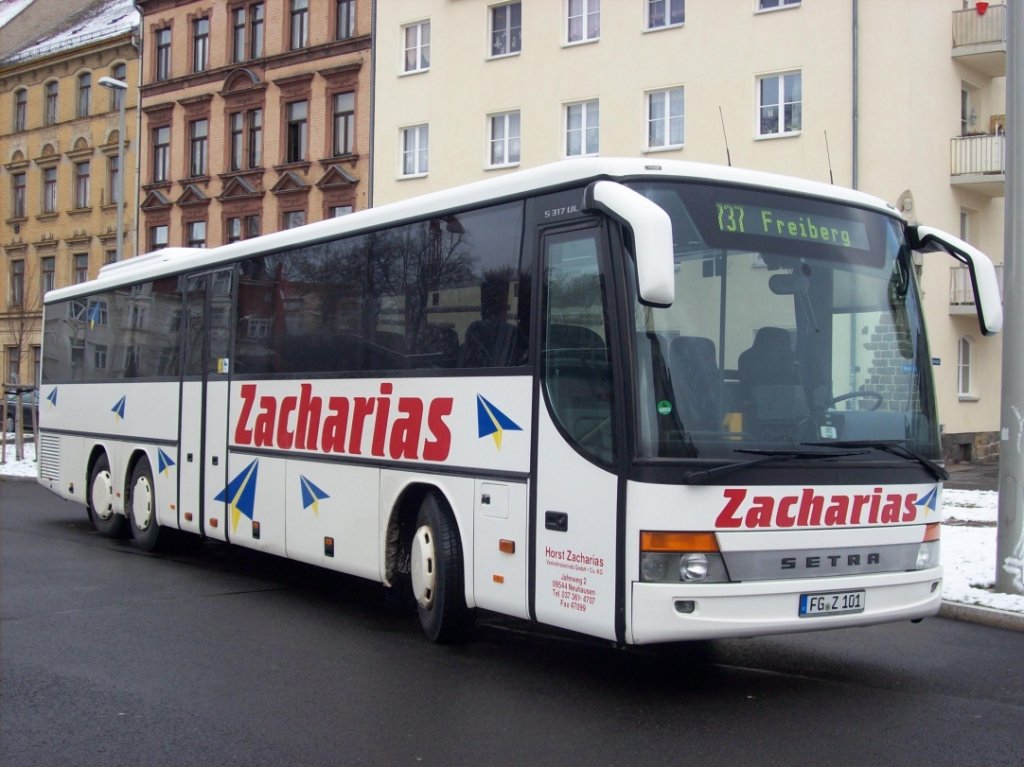 ZAC - Setra S 317 UL (GT-Front) - FG Z 101 - in Freiberg, Busbahnhof