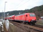 DB Cargo - 145 043 - als S-Bahn-Linie - S 1 - in Schna, im Einsatz durch noch keine DB - 182 zur Verfgung war.