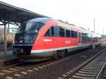 Desiro - VT 642/235782/db---642-545-642-045 DB - 642 545/ 642 045 - als Mulde-Elbe-Bahn - RB 110 - in Nossen angekommen.