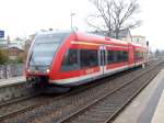GTW 2/6 - 946 019/ 646 019/ 946 519 - als RE 6 - Prignitz-Express - in Neuruppin Rheinsberger Tor - am 11.April 2013
