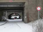 Durchfahrt (auch) f�r Radfahrer verboten.