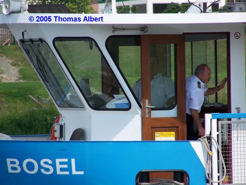 Weitere Fotos:  BOSEL  (2000) - Steuerhaus von Backbord