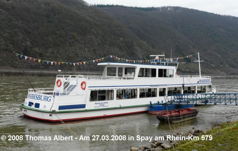 Weitere Fotos:  MARKSBURG  (1967) - Steuerbordseite, etwas schr�g von Hinten