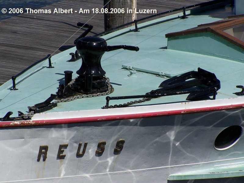 Weitere Fotos:  REUSS  (II) (1926) - Bugankerwinde