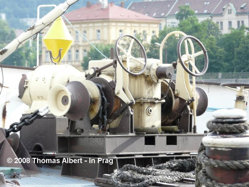 Weitere Fotos:  TYRS  (1958) / Weitere Fotos:  TYR�  (1958) - Bugankerwinde